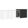 Chicken Cage Anthracite 118.1"x35.8"x39.4" Galvanized Steel