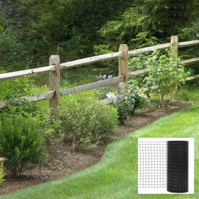 24 inch√ó50 ft Black Vinyl Coated Hardware Cloth, 21 Gauge 1/4 inch Black PVC Hardware Cloth, Black Welded Wire Fence Supports Poultry-Netting Cage-Ho