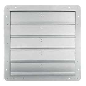 VEVOR 24'' Shutter Exhaust Fan, High-speed 3320 CFM, Aluminum Wall Mount Attic Fan with AC-motor, Ventilation and Cooling for Greenhouses, Garages, Sh