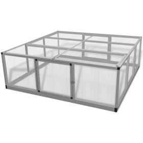 Chicken Coop Aluminum 71.7"x71.7"x24"