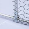 Large metal chicken coop octagon, steel wire dipped plastic mesh, oxford cloth silver plated waterproof and UV resistant, ducks, rabbits, sheep and bi