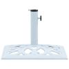 Umbrella Base White 26.5 lbs 19.3" Cast Iron