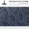 18" 26 lbs Round Resin Umbrella Base Stand Market Parasol Holder with Beautiful Decorative Pattern & Easy Setup, for Œ¶1.5", Œ¶1.89" Pole, for Lawn, D