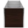 Garden Raised Bed Brown 94.5"x31.5"x30.3" Galvanized Steel