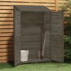 Garden Shed Anthracite 40.2"x20.5"x68.7" Solid Wood Fir
