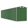 Garden Shed Green 75.6"x369.3"x87.8" Galvanized Steel