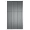 Garden Tool Shed Gray 88.6"x35"x63.4" Galvanized Steel