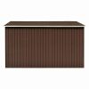 Garden Shed 101.2"x117.3"x70.1" Metal Brown