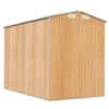 Garden Shed Light Brown 75.6"x107.9"x87.8" Galvanized Steel
