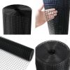 24 inch√ó50 ft Black Vinyl Coated Hardware Cloth, 21 Gauge 1/4 inch Black PVC Hardware Cloth, Black Welded Wire Fence Supports Poultry-Netting Cage-Ho