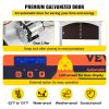 VEVOR Brown Automatic Chicken Coop Door, Auto Close, Gear Lifter Galvanized Poultry Gate with Evening and Morning Delayed Opening Timer & Light Sensor