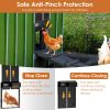 Automatic Chicken Coop Door with Timer Setting IP44 Waterproof Battery Powered Multi-Modes Chicken Coop Door Opener Anti-Pinch Function Chicken Access