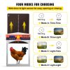 VEVOR Brown Automatic Chicken Coop Door, Auto Close, Gear Lifter Galvanized Poultry Gate with Evening and Morning Delayed Opening Timer & Light Sensor