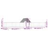 Chicken Coop 32.8'x6.6'x6.6' Galvanized Steel
