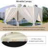 U_STYLE Outdoor Patio Wicker Sunbed Daybed with Cushions, Adjustable Seats