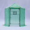 Walk-in Greenhouse Hexagonal Upgrade Reinforced Frame Heavy Duty Plastic Greenhouse Reinforced Thickened Waterproof Insulation(6.9*7.5 ft)