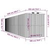 Garden Shed Green 75.6"x369.3"x87.8" Galvanized Steel