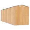 Garden Shed Light Brown 75.6"x238.6"x87.8" Galvanized Steel
