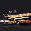 Electric Teppanyaki Tabletop Grill Griddle BBQ Grill Non Stick Camping
