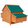 Chicken Coop Wood 61.2"x38.2"x43.3"