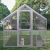 Super Large Cat Run House Outdoor,Luxury Cat Cage,Multiple Zones for Pets' Walking and Recreation in Wooden Catio Enclosure Patio with Bouncy Bridge,P