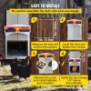 VEVOR Gray Automatic Chicken Coop Door, Auto Close, Gear Lifter Galvanized Poultry Gate with Evening and Morning Delayed Opening Timer & Light Sensor,