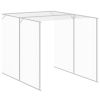 Chicken Cage with Run Anthracite 65"x339.8"x71.3" Galvanized Steel