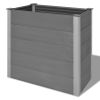 Garden Raised Bed WPC 39.4"x19.7"x35.8" Gray