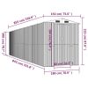 Garden Shed Green 75.6"x336.6"x87.8" Galvanized Steel