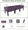 Planter Box Raised Garden Bed, Plastic Planter Care Box Kits Set Planter Boxes for Indoor and Outdoor Vegetables Fruits Flowers Herbs Planter Box