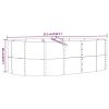 Garden Raised Bed Gray 83.5"x55.1"x26.8" Powder-coated Steel