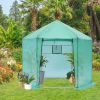 Walk-in Greenhouse Hexagonal Upgrade Reinforced Frame Heavy Duty Plastic Greenhouse Reinforced Thickened Waterproof Insulation(9.2*8.1 ft)