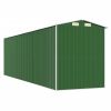 Garden Shed Green 75.6"x271.3"x87.8" Galvanized Steel