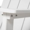 Adirondack Chair, Faux Wood Patio & Fire Pit Chair, Weather Resistant HDPE for Deck, Outside Garden, Porch, Backyard, White