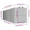 Garden Shed Anthracite 75.6"x303.9"x87.8" Galvanized Steel