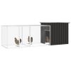 Chicken Cage Anthracite 118.1"x35.8"x39.4" Galvanized Steel