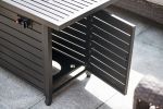 LEGACY HEATING 57 Inch Propane Fire Pit Table, 50,000BTU Outdoor Gas Fire Pit, 2 in 1 Rectangular Firepit Extruded Aluminum w/ Lid, Glass Beads, ETL C
