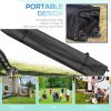 10' x 10' Pop-Up Canopy Tent with 1 Removable Sidewall, Commercial Instant Sun Shelter, Tents for Parties with Wheeled Carry Bag for Outdoor, Garden,