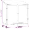 Garden Shed White 40.2"x20.5"x44.1" Solid Wood Fir