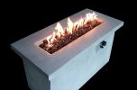 Living Source International 24'' H Concrete Propane/Natural Gas Outdoor Fire Pit Table(Natural Concrete)