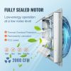 VEVOR 16'' Shutter Exhaust Fan, High-speed 2000 CFM, Aluminum Wall Mount Attic Fan with AC-motor, Ventilation and Cooling for Greenhouses, Garages, Sh