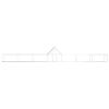 Chicken Coop 45.9'x6.6'x6.6' Galvanized Steel
