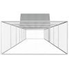 Chicken Coop 45.9'x6.6'x6.6' Galvanized Steel