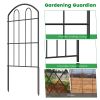 Outdoor Decorative Garden Fence, Powder Coated Mill Edge Metal Fence, Animal Barrier Garden Decorative Border, Suitable for Outdoor Patio Ornamental F
