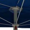 Garden Half Parasol with Pole 70.9"x35.4" Azure Blue