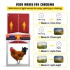 VEVOR Automatic Chicken Coop Door, Auto Open/Close, Gear Lifter Galvanized Poultry Gate with Evening and Morning Delayed Opening Timer & Light Sensor,