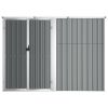 Garden Tool Shed Gray 88.6"x35"x63.4" Galvanized Steel