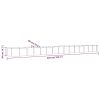 Garden Raised Bed Powder-coated Steel 244.1"x31.5"x14.2" Gray