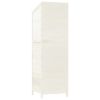 Garden Shed White 21.7"x20.5"x68.7" Solid Wood Fir