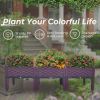 Planter Box Raised Garden Bed, Plastic Planter Care Box Kits Set Planter Boxes for Indoor and Outdoor Vegetables Fruits Flowers Herbs Planter Box